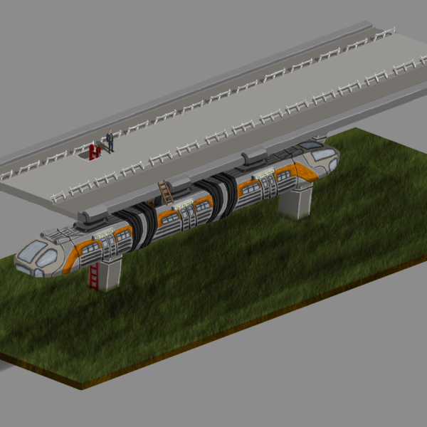 Monorail - Fallout Style